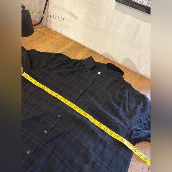 Addition Elle Black Textured Plaid Tunic - Size X - Picture 4 of 9